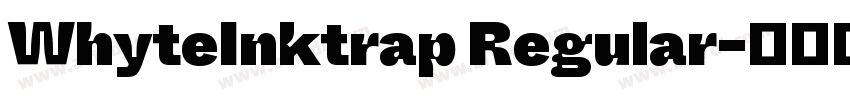 WhyteInktrap Regular字体转换